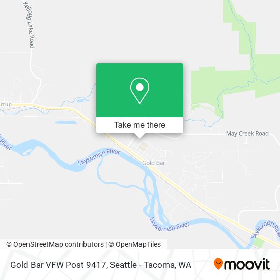 Gold Bar VFW Post 9417 map