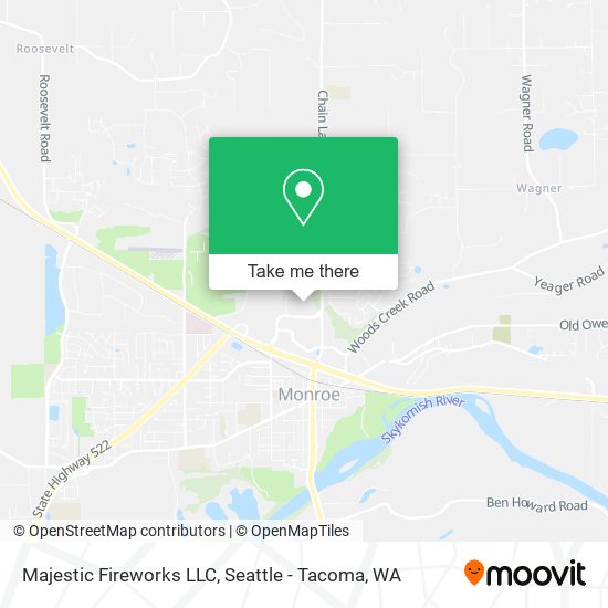 Mapa de Majestic Fireworks LLC