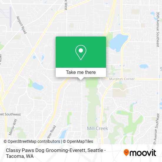 Mapa de Classy Paws Dog Grooming-Everett