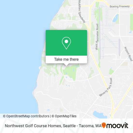 Mapa de Northwest Golf Course Homes
