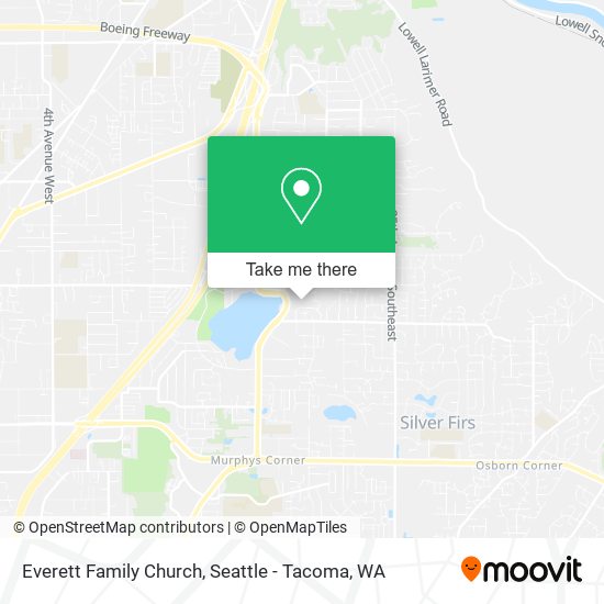 Everett Family Church map