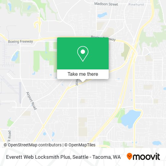 Mapa de Everett Web Locksmith Plus