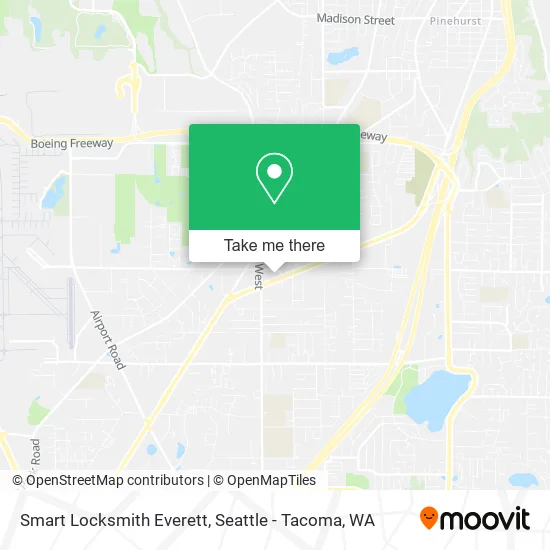 Smart Locksmith Everett map