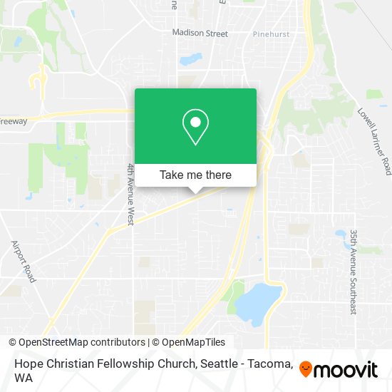 Mapa de Hope Christian Fellowship Church