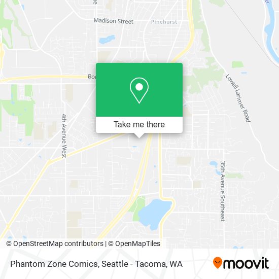 Phantom Zone Comics map