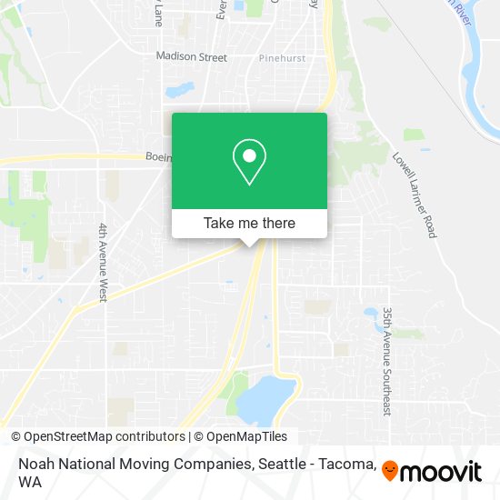 Noah National Moving Companies map