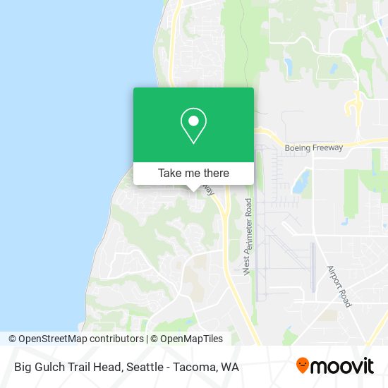 Big Gulch Trail Head map