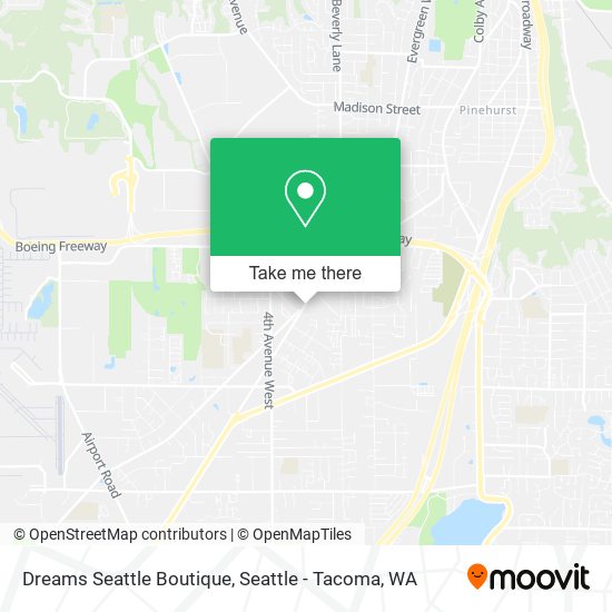 Mapa de Dreams Seattle Boutique