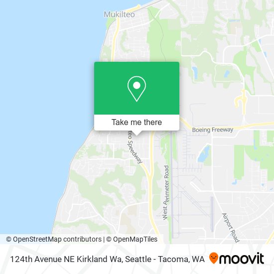 Mapa de 124th Avenue NE Kirkland Wa