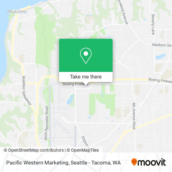 Pacific Western Marketing map