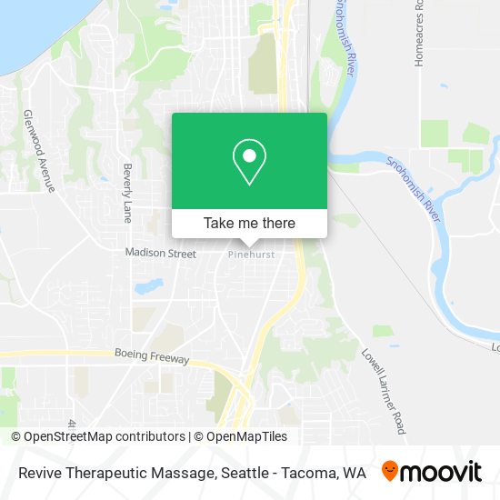 Revive Therapeutic Massage map