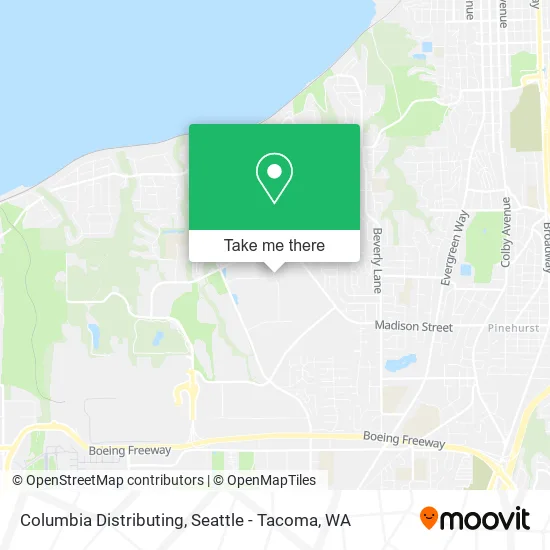 Mapa de Columbia Distributing