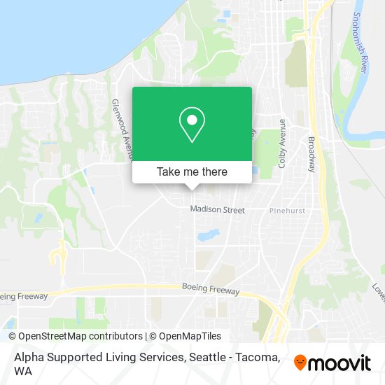 Alpha Supported Living Services map