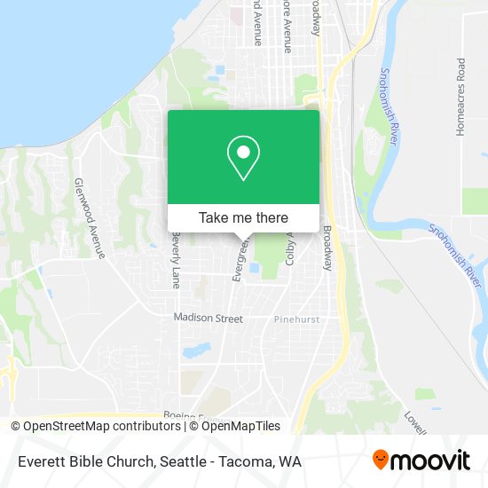 Mapa de Everett Bible Church