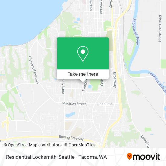 Mapa de Residential Locksmith