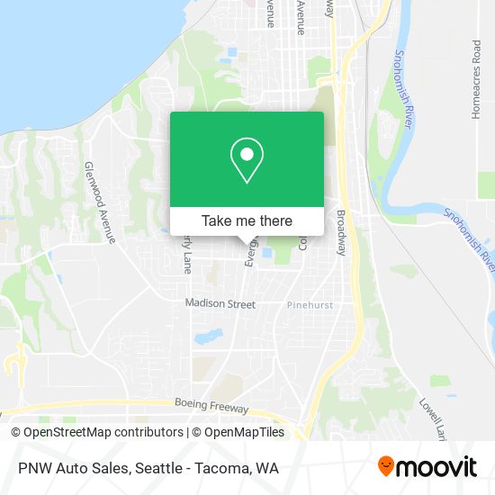 Mapa de PNW Auto Sales