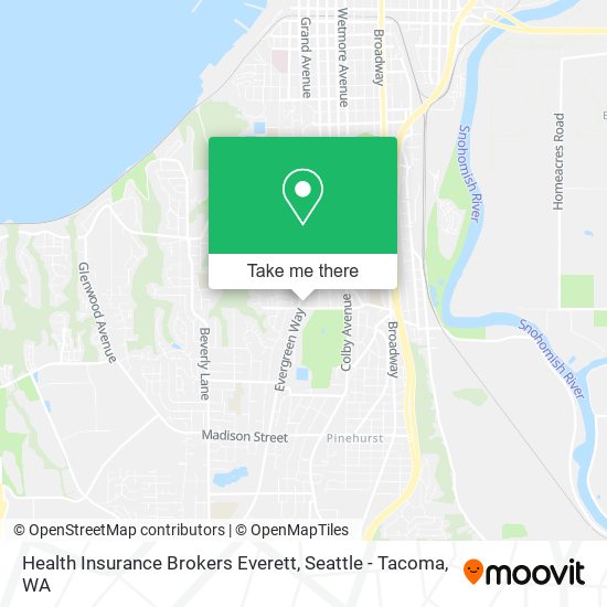 Mapa de Health Insurance Brokers Everett