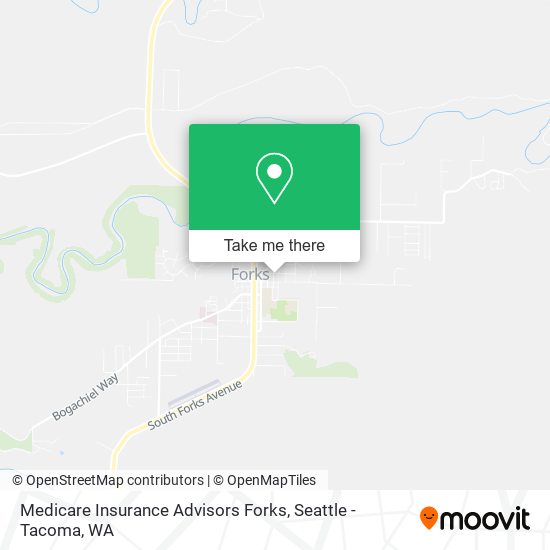 Mapa de Medicare Insurance Advisors Forks