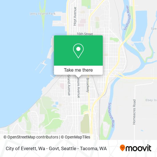 City of Everett, Wa - Govt map