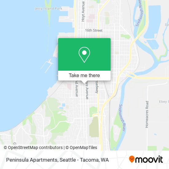 Peninsula Apartments map
