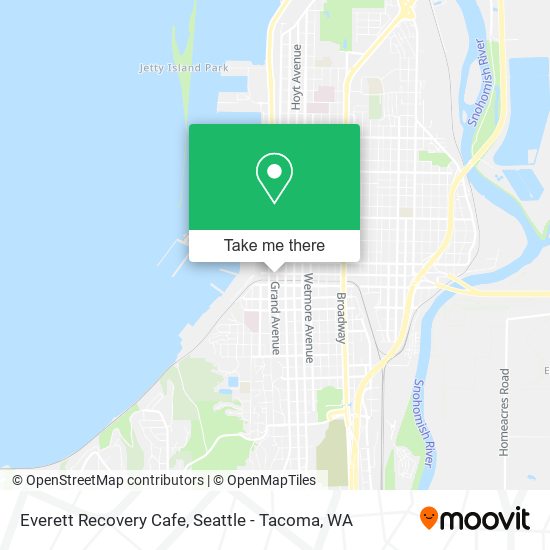 Everett Recovery Cafe map