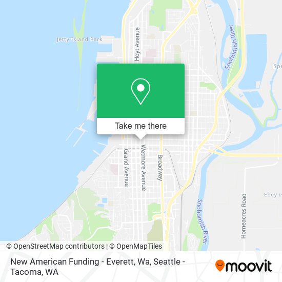 Mapa de New American Funding - Everett, Wa