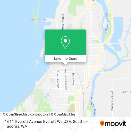 Mapa de 1611 Everett Avenue Everett Wa USA
