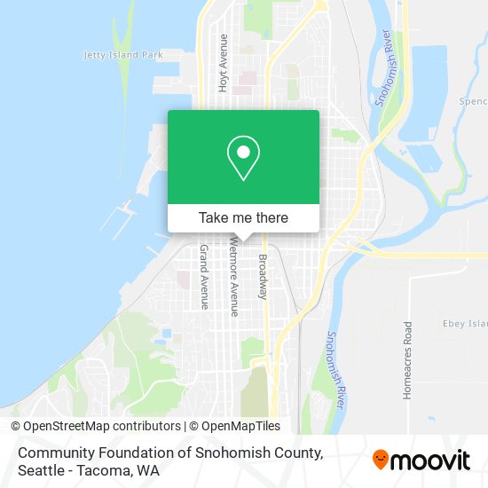 Community Foundation of Snohomish County map