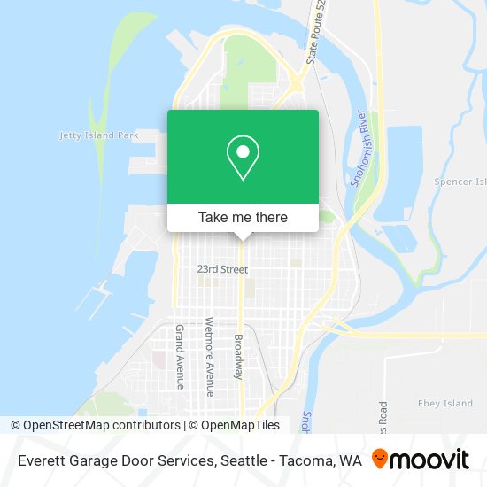 Everett Garage Door Services map