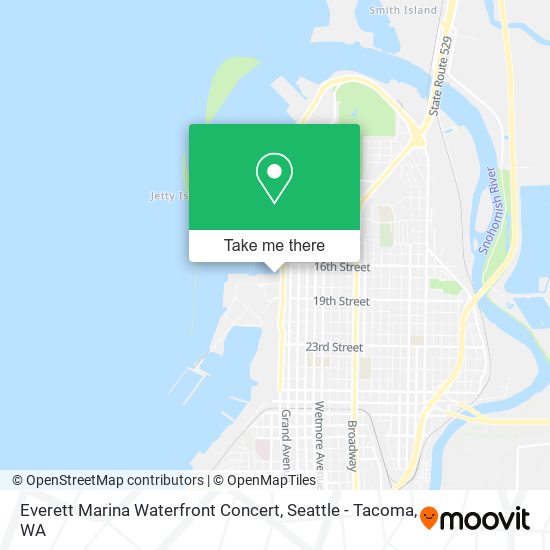 Everett Marina Waterfront Concert map
