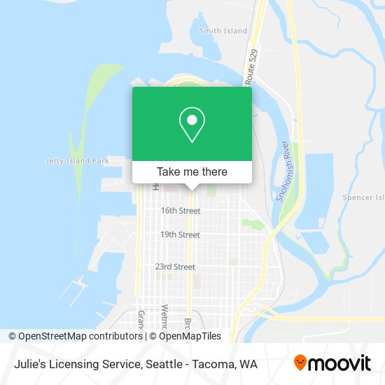 Mapa de Julie's Licensing Service