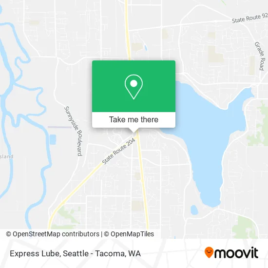 Mapa de Express Lube