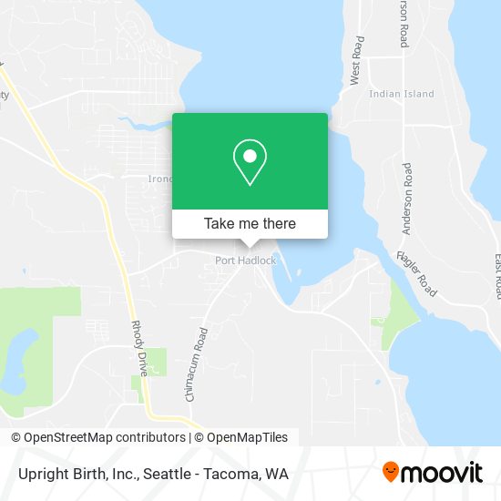 Upright Birth, Inc. map