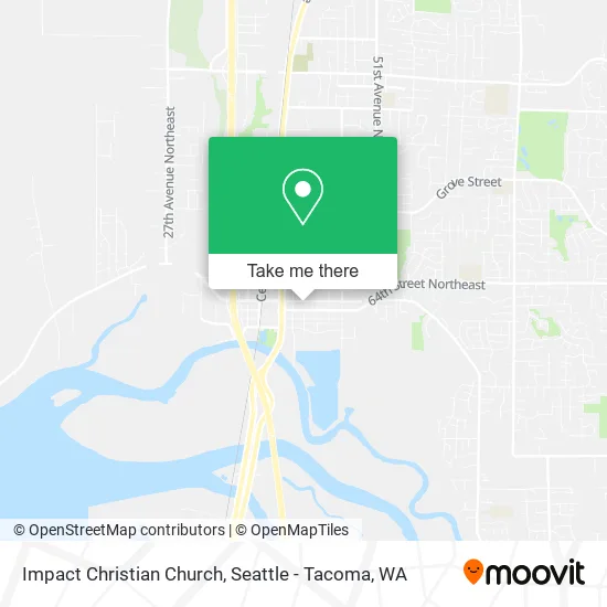 Mapa de Impact Christian Church