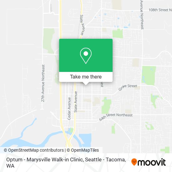 Mapa de Optum - Marysville Walk-in Clinic