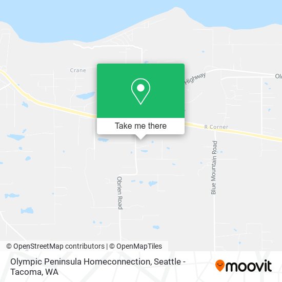 Mapa de Olympic Peninsula Homeconnection