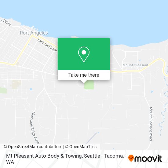 Mt Pleasant Auto Body & Towing map