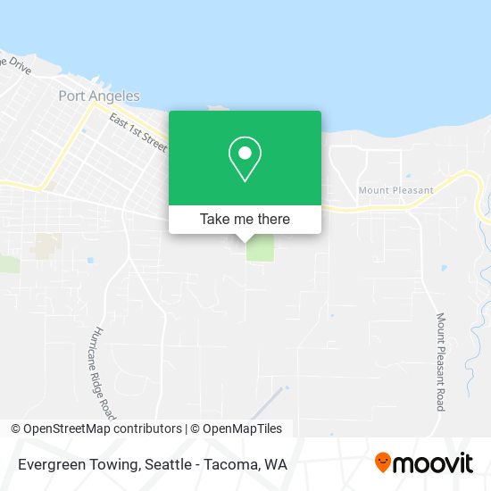 Evergreen Towing map