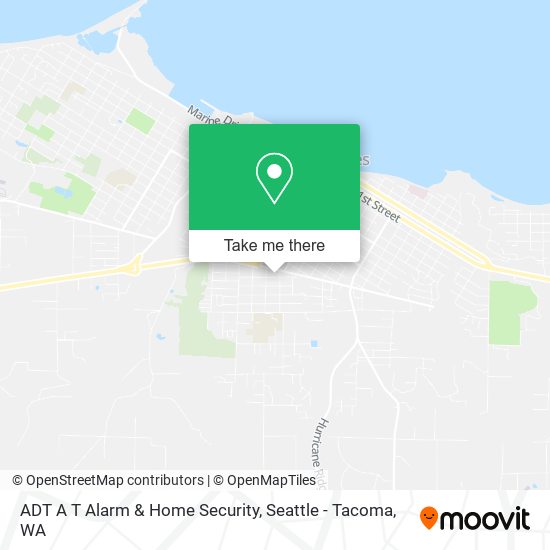 Mapa de ADT A T Alarm & Home Security