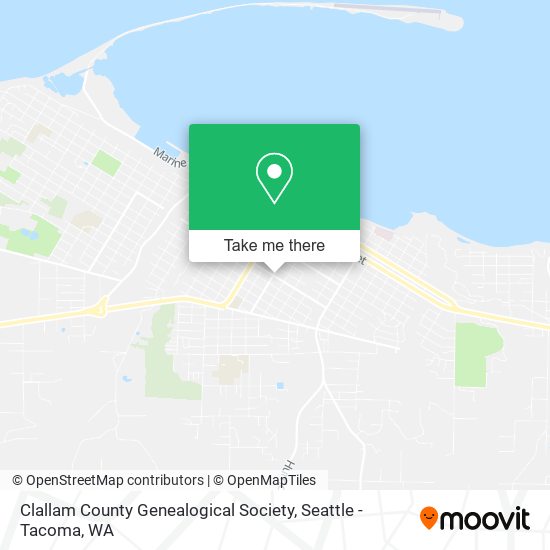 Mapa de Clallam County Genealogical Society