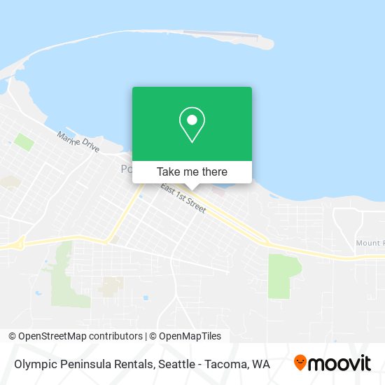 Mapa de Olympic Peninsula Rentals