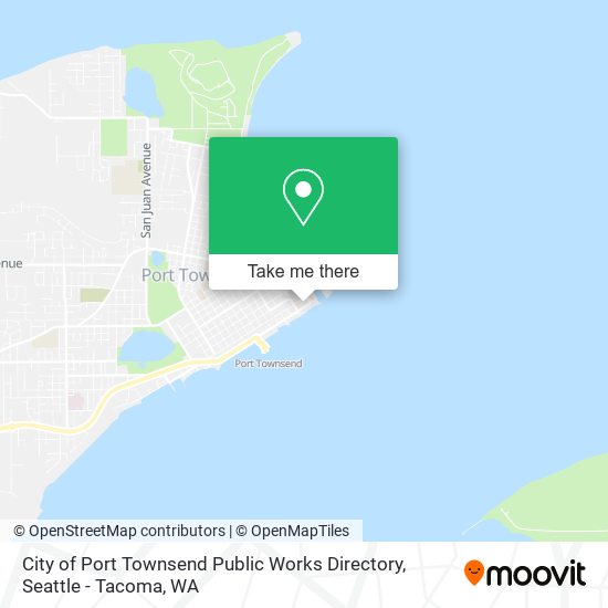 Mapa de City of Port Townsend Public Works Directory