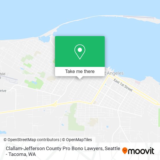 Clallam-Jefferson County Pro Bono Lawyers map