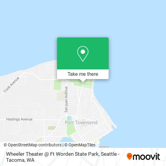 Wheeler Theater @ Ft Worden State Park map