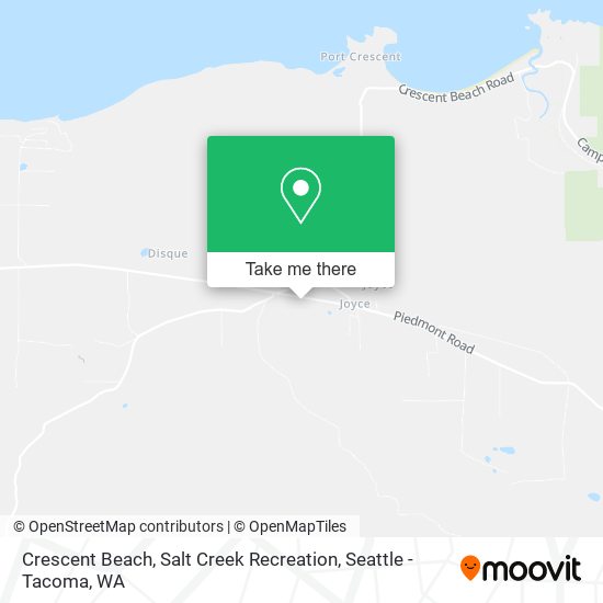 Mapa de Crescent Beach, Salt Creek Recreation