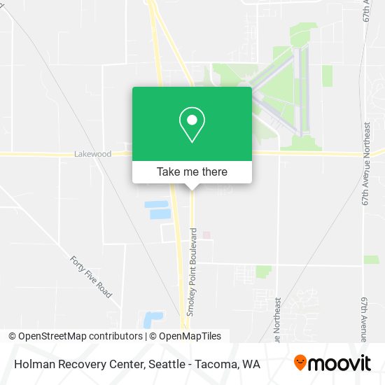 Holman Recovery Center map