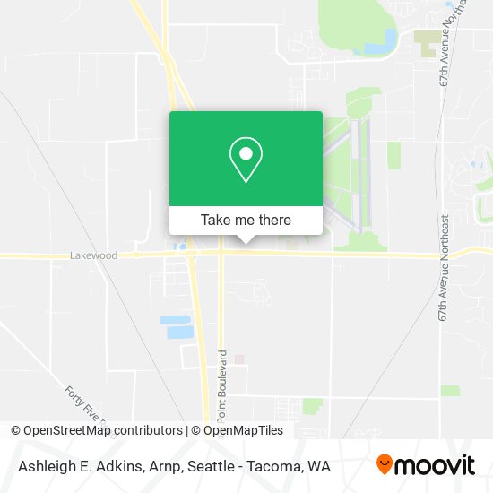Mapa de Ashleigh E. Adkins, Arnp