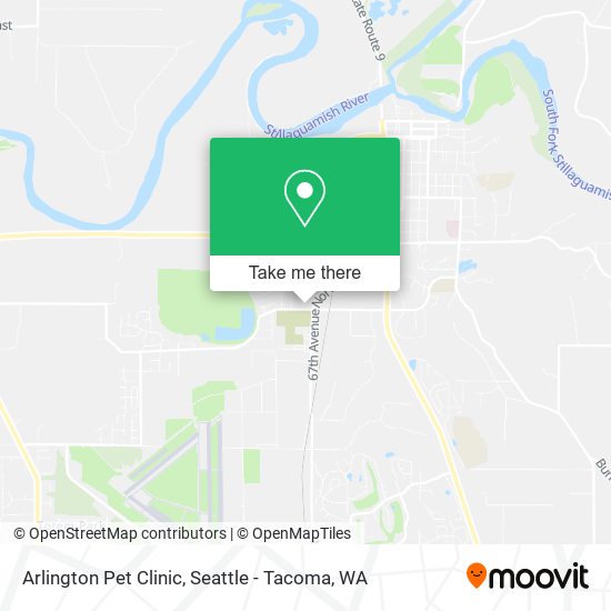 Mapa de Arlington Pet Clinic