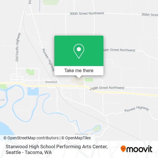 Mapa de Stanwood High School Performing Arts Center