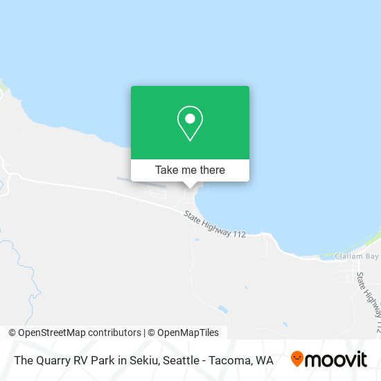 Mapa de The Quarry RV Park in Sekiu